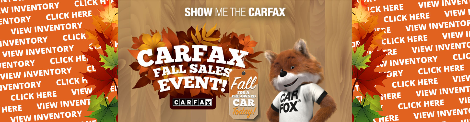 CarFax Fall Sales Event